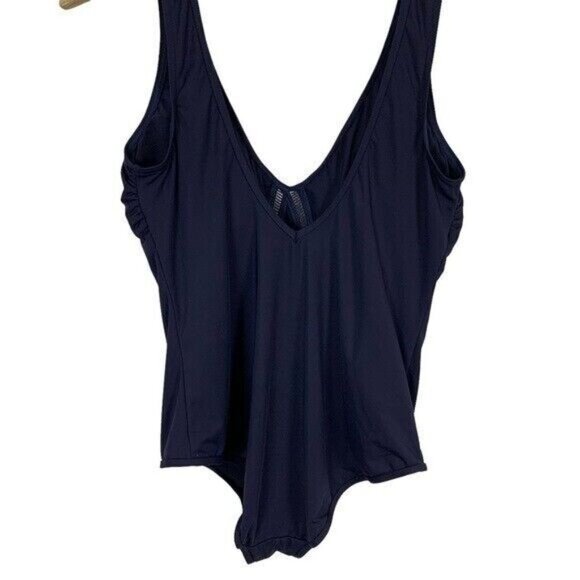 Sea Level Swimsuit 10 Navy One Piece Padded Control Swimwear Vacation - Picture 4 of 7